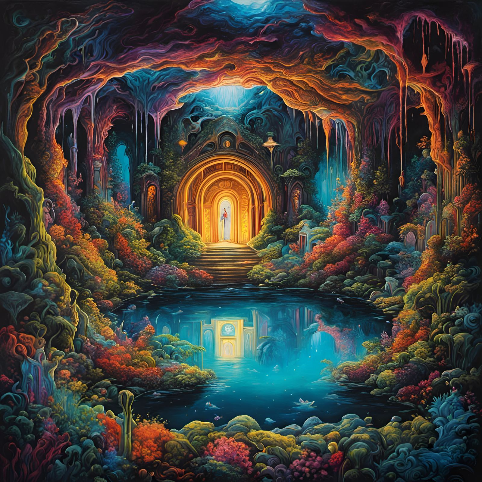 A colorful enchanted chamber
