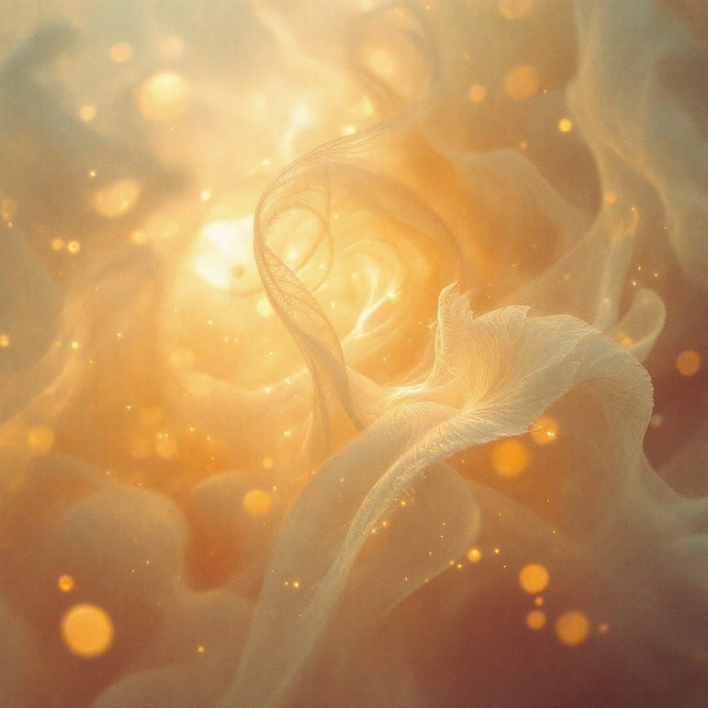 Ethereal Light Radiates Serenity in Abstract Expressionism S...