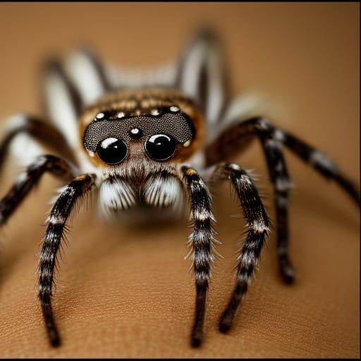 Baby wolf spider