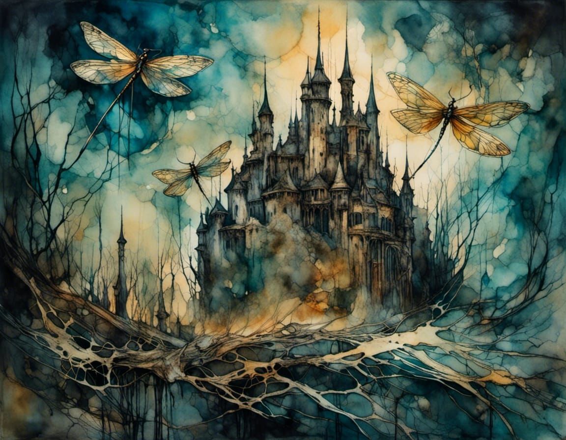 Surreal Cel-Shaded Owl in Expressionist Style