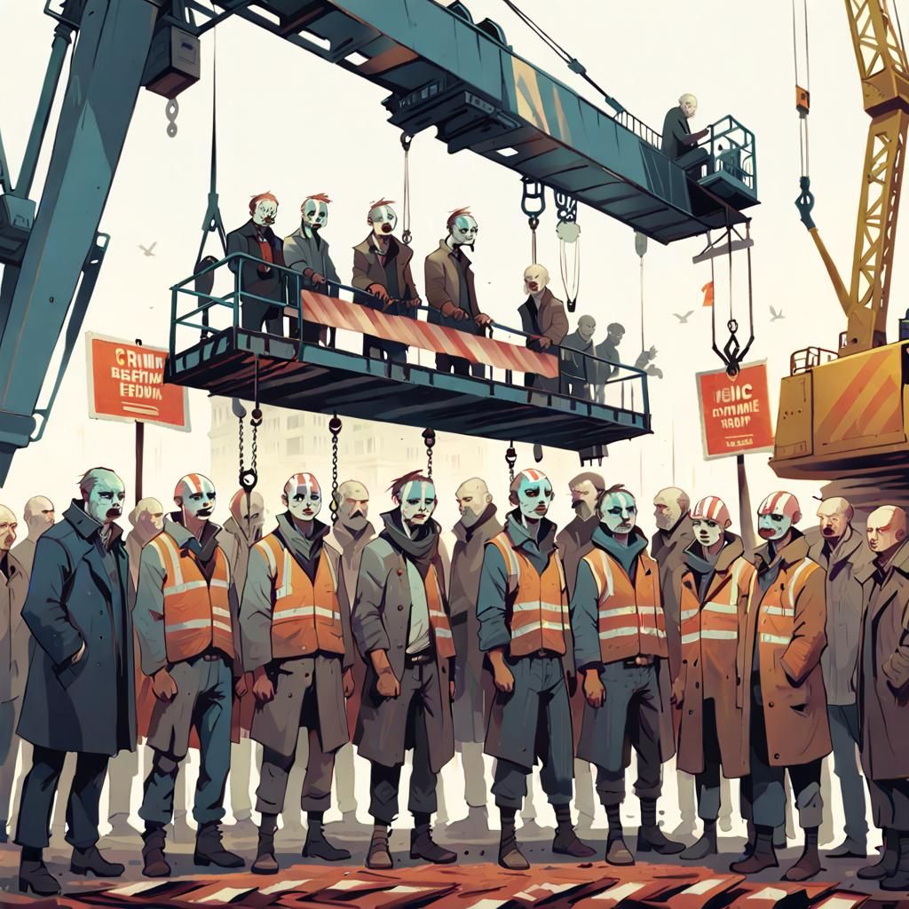 Intense Environmental Protest Crime Thriller Scene