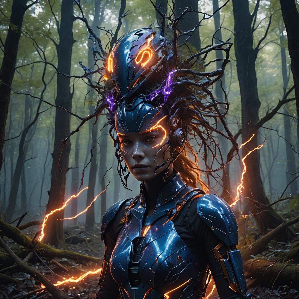 Nova and Mannequin Merge in Mystical Forest