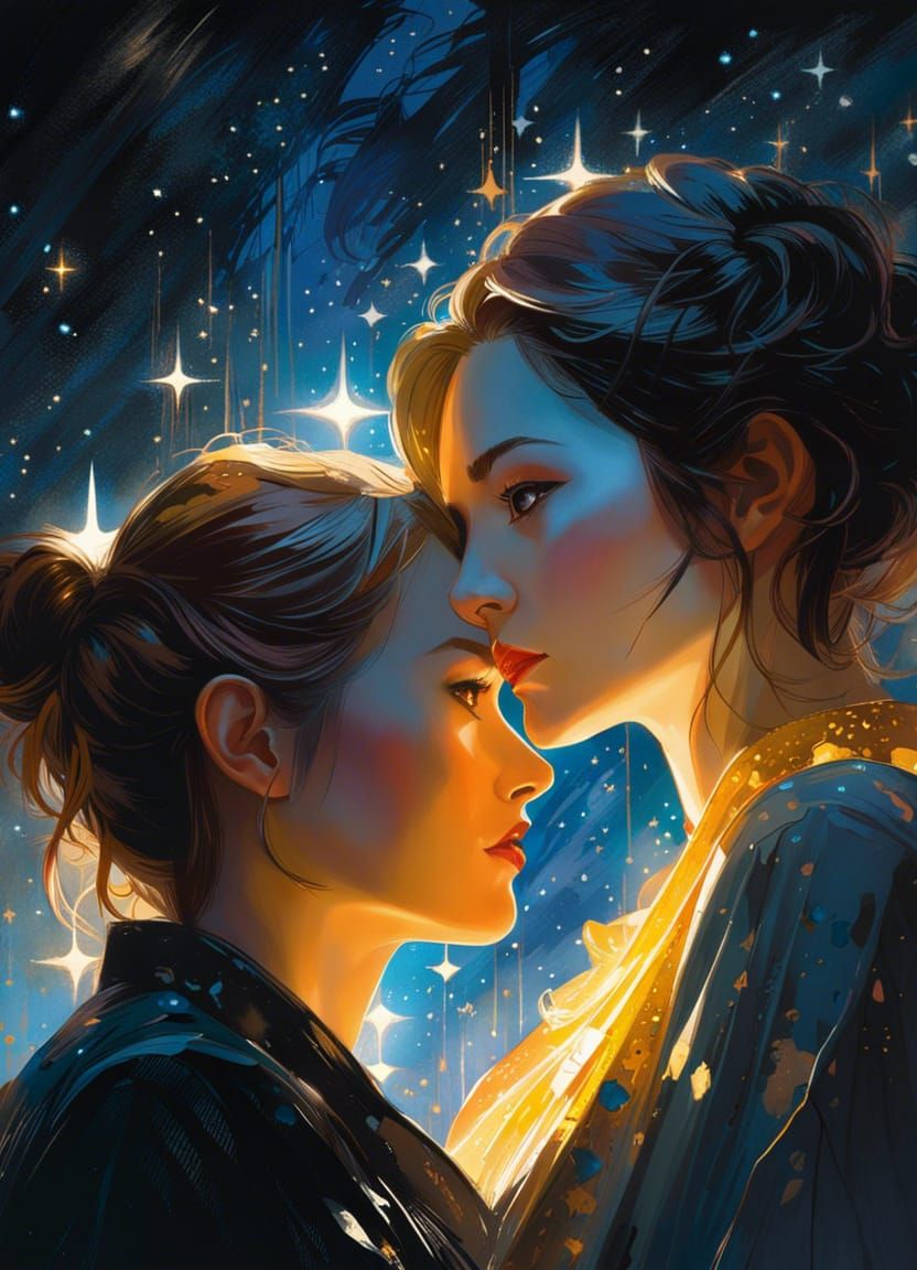 Starry Night: A Love Story in Digital Art