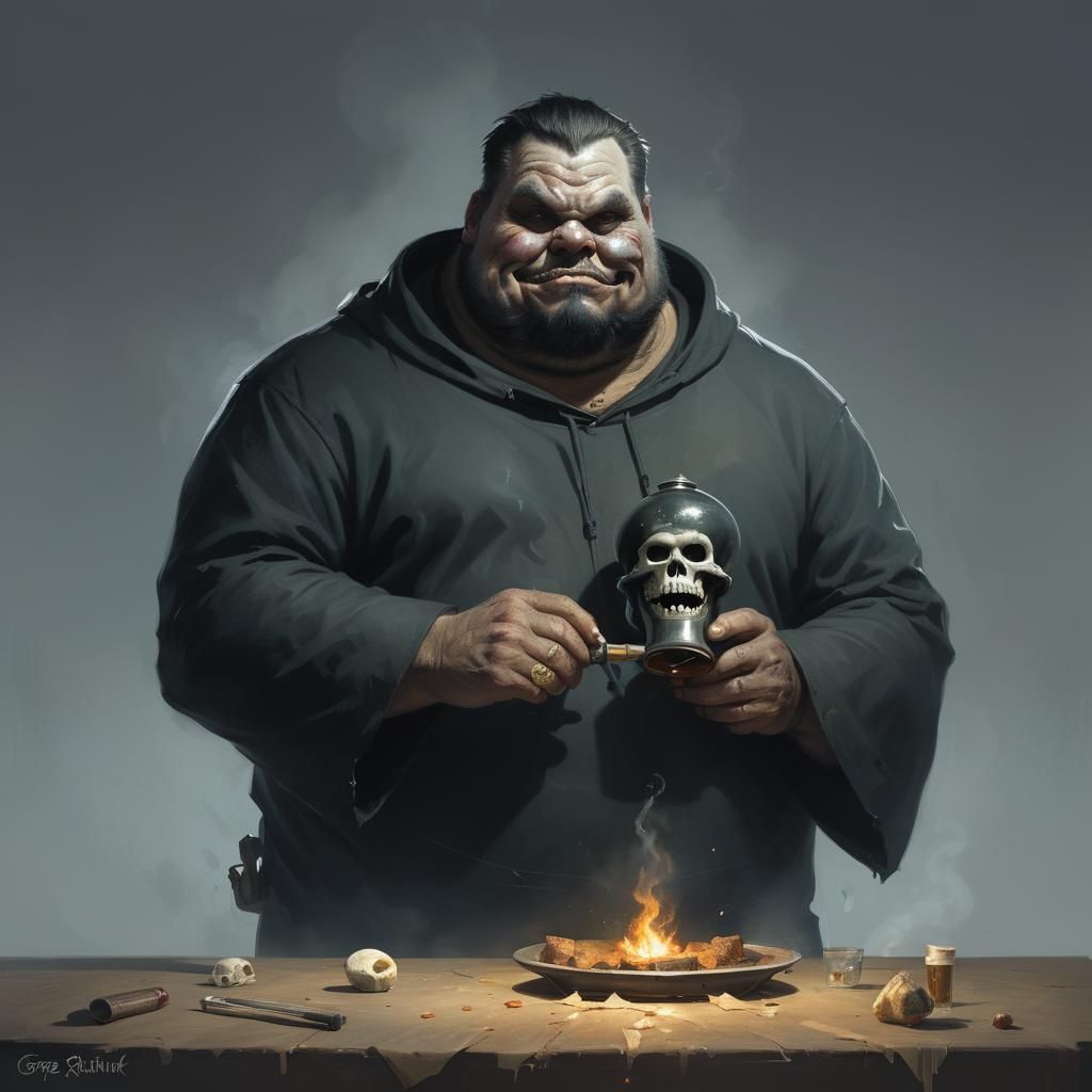 Sinister Fat Bong Brotherhood in Rutkowski Style