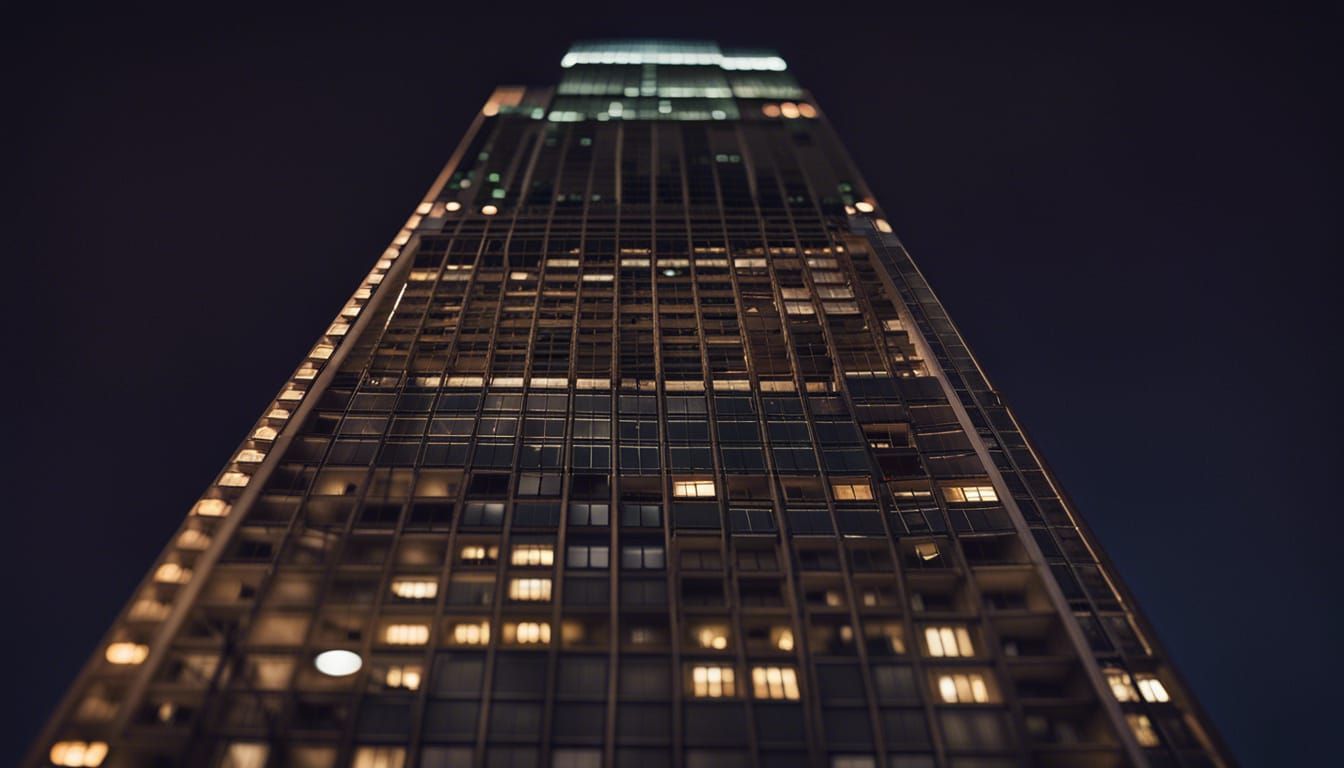 Professional Photography of a Skyscraper with Bokeh