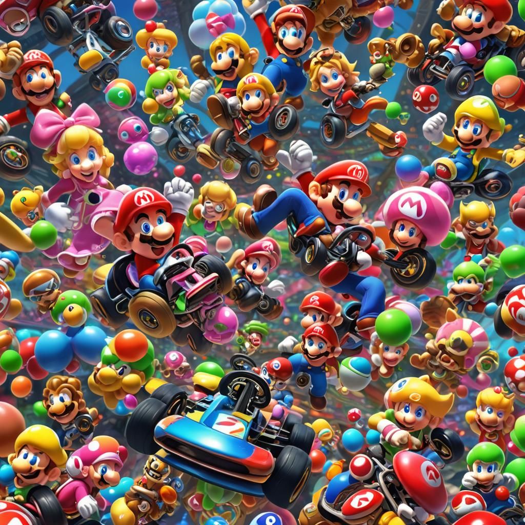 Mario Dabs in Candy Land Style