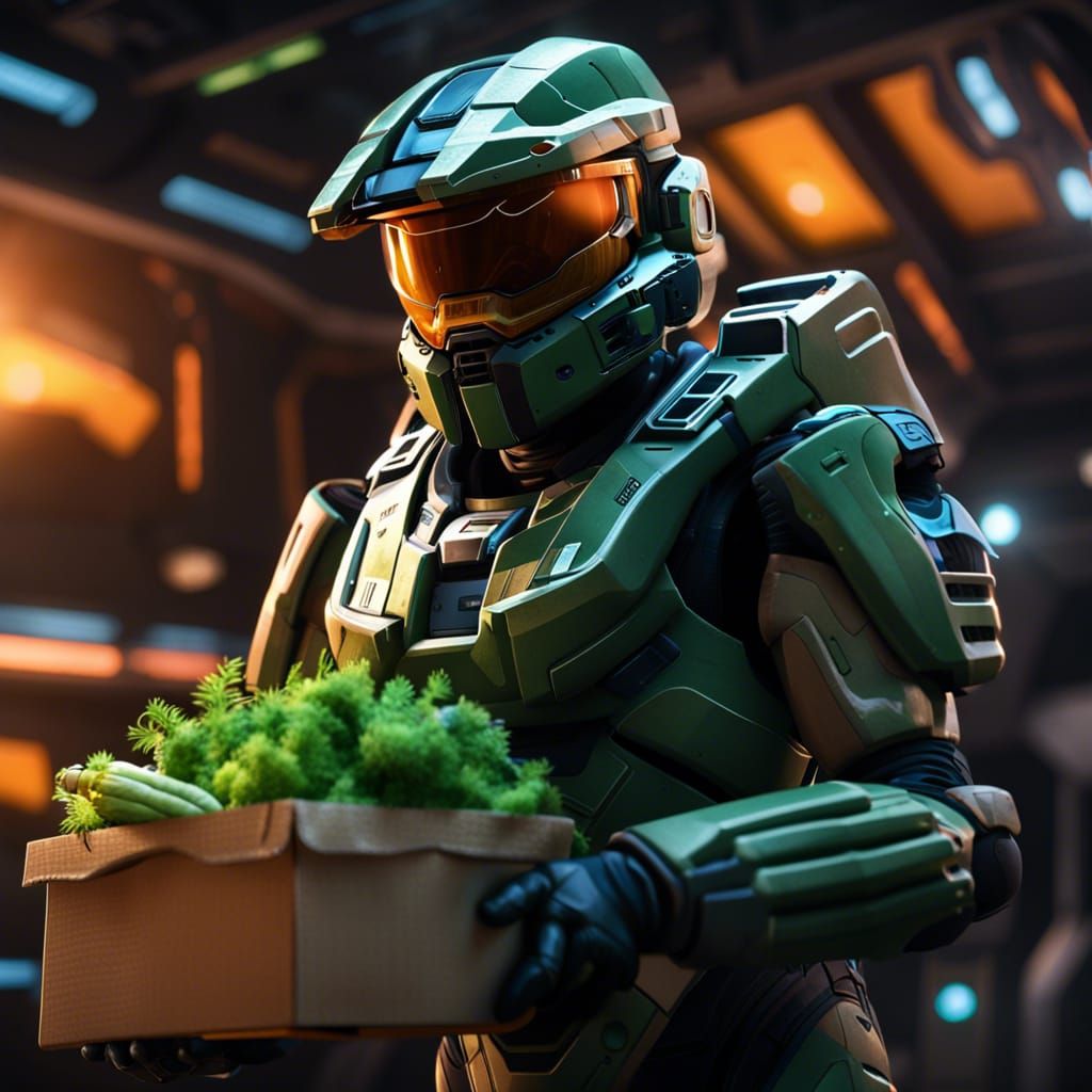 Master Chief Delivers Carrots in Space