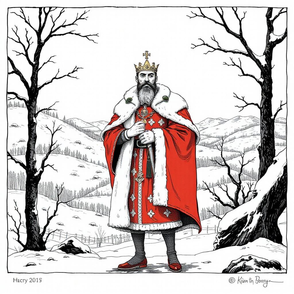 King Henry II Announces Successor in Gorey-esque Style