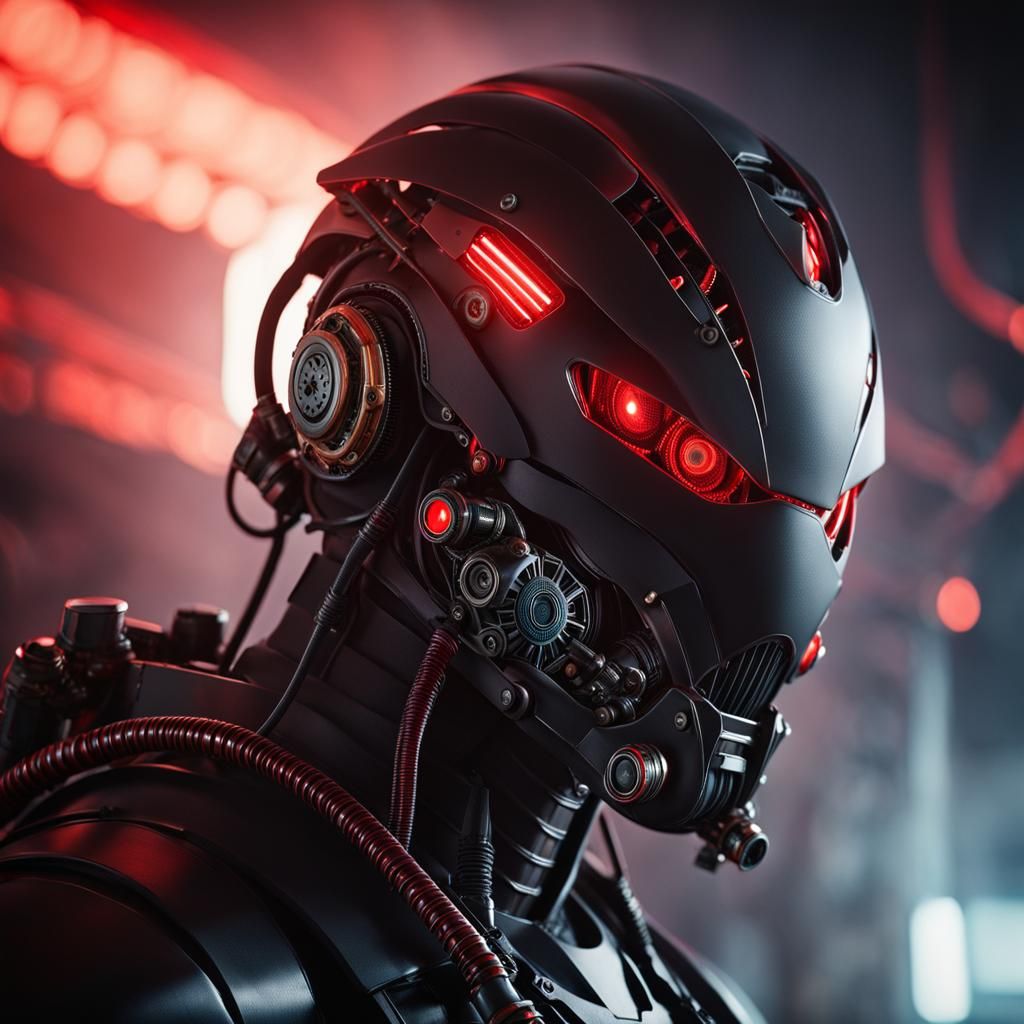 Cybernetic UI Helmet for Drone Operator