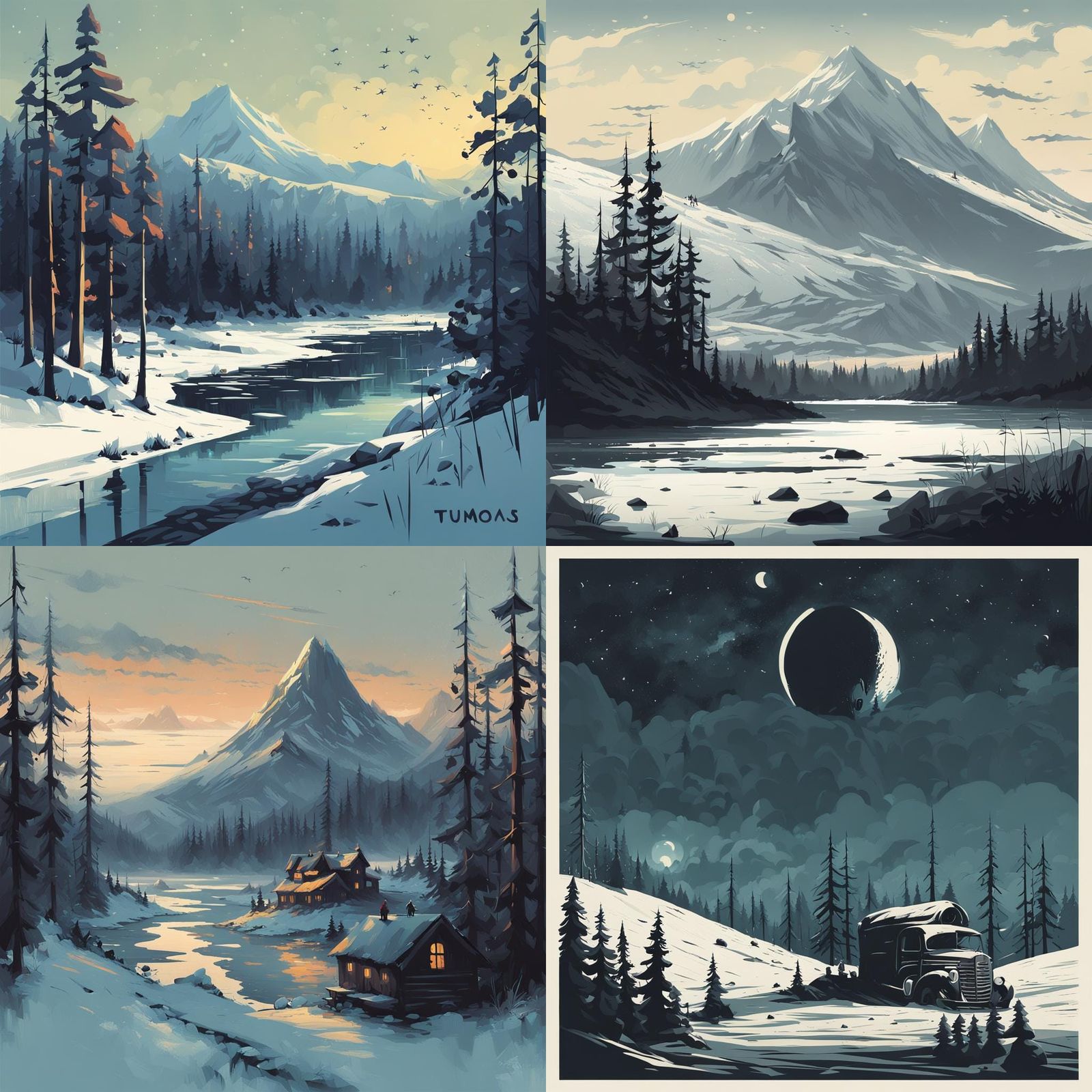 Artwork in the Style of Tuomas Korpi