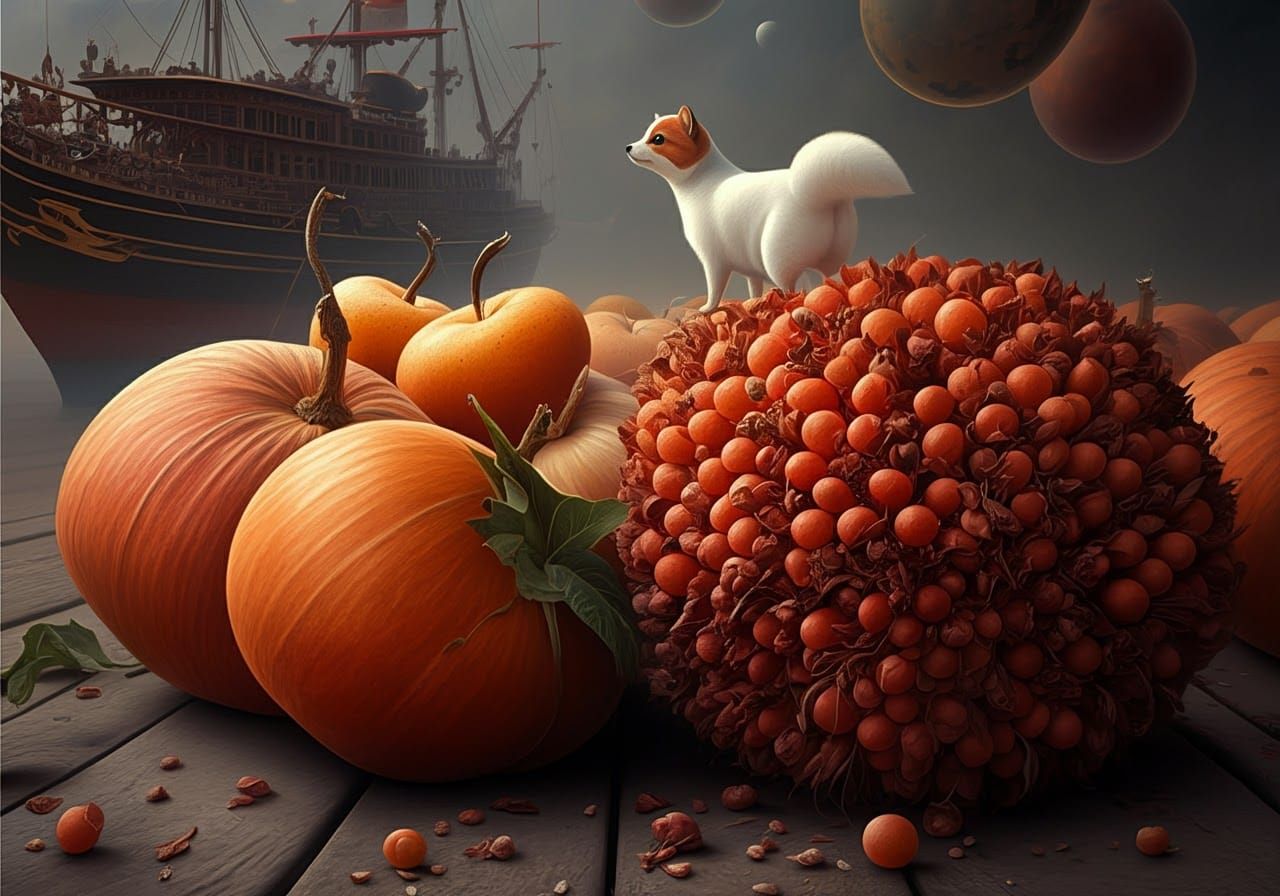 Surreal Dreamlike Oil Painting with Hyperrealistic Details