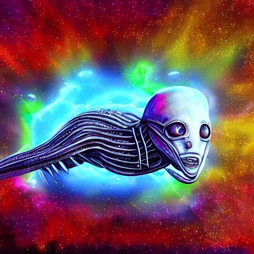 Astral Alien Emerges from Spaceship
