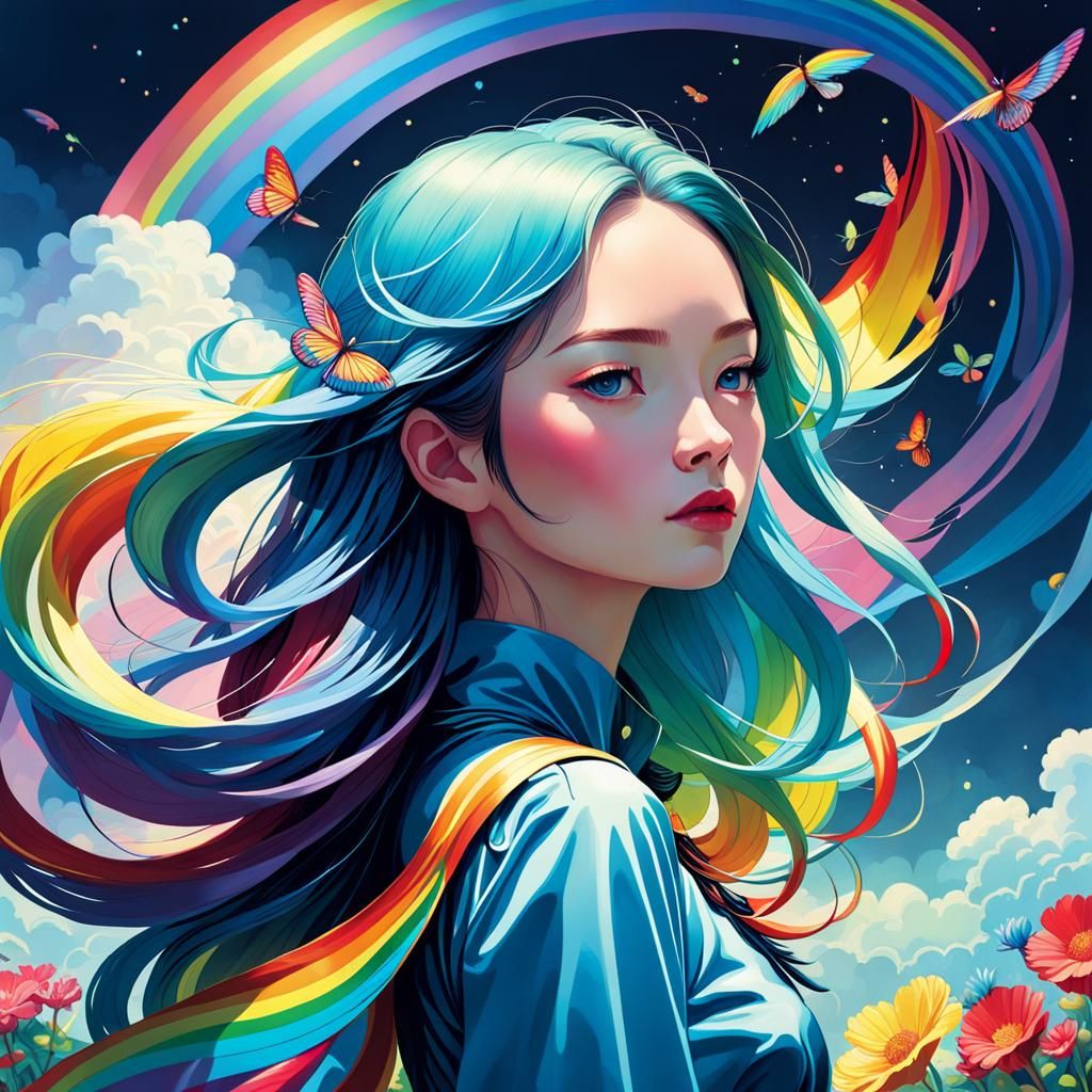 Radiant Rainbow Reverberations in Contemporary Illustration