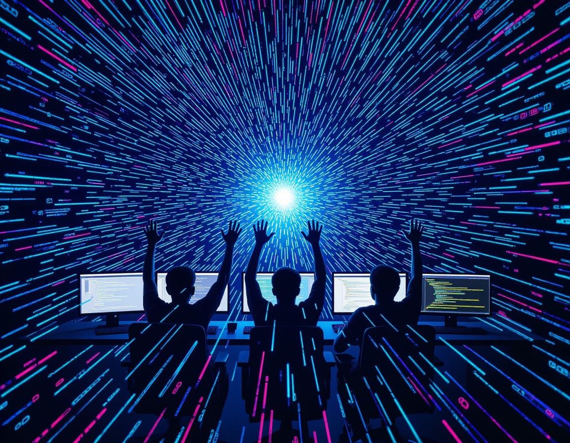 Programmers Dissolving into Digital Code