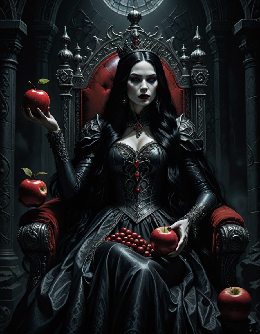 Ethereal Queen Reigns in Dark Fantasy Masterpiece