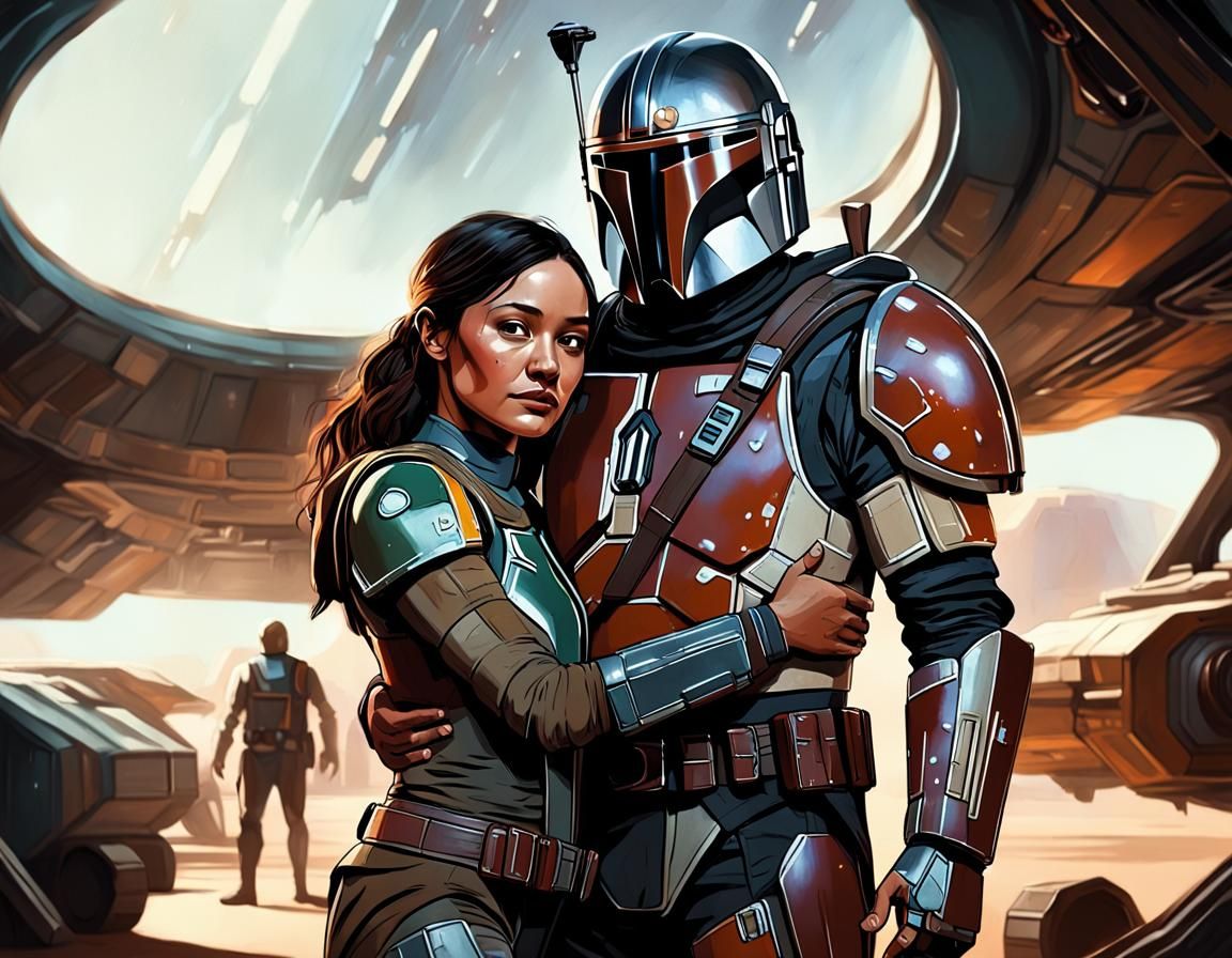 Mandalorian Concept Art: Mechanic in Arms