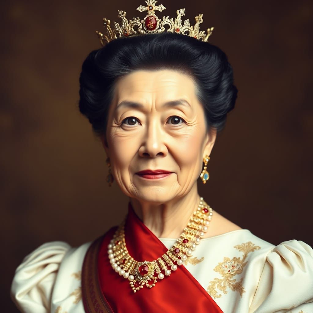 Regal Portrait of a Powerful Matriarch