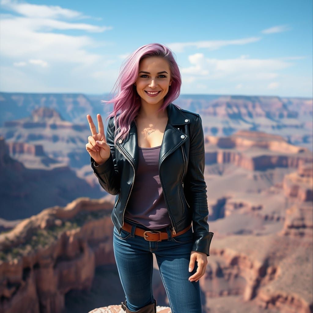 Peony at the Grand Canyon in USA