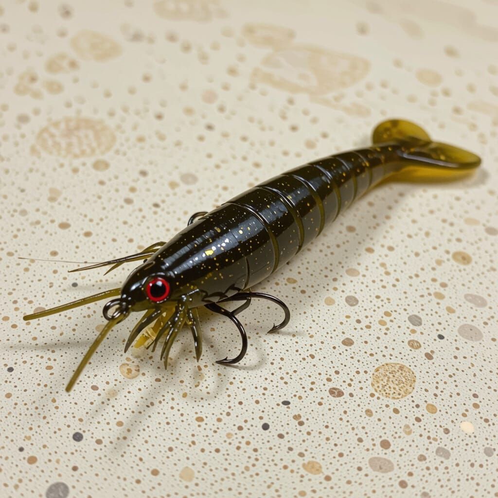 Realistic Motor Oil Prawn Soft Plastic Lure