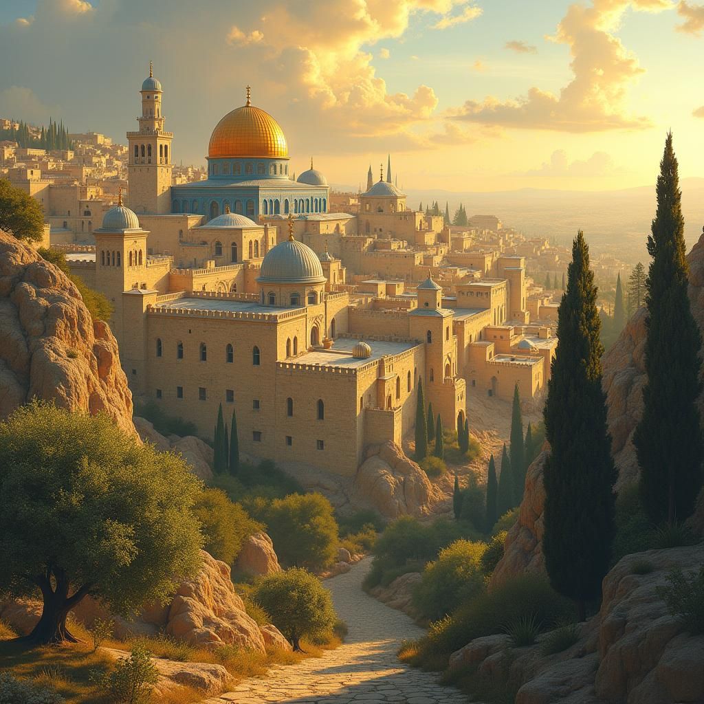 Jerusalem: Golden Light in Expressive Impressionism