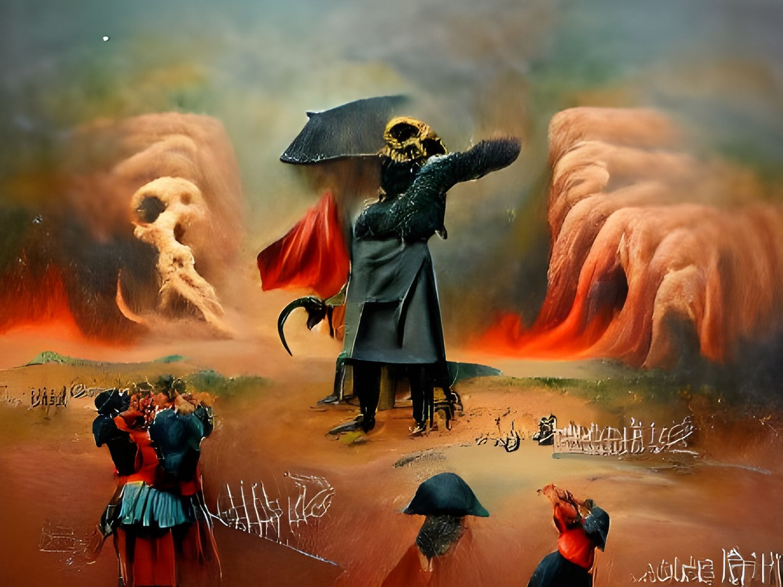 Grim Reaper's Sinister Salute in Hell