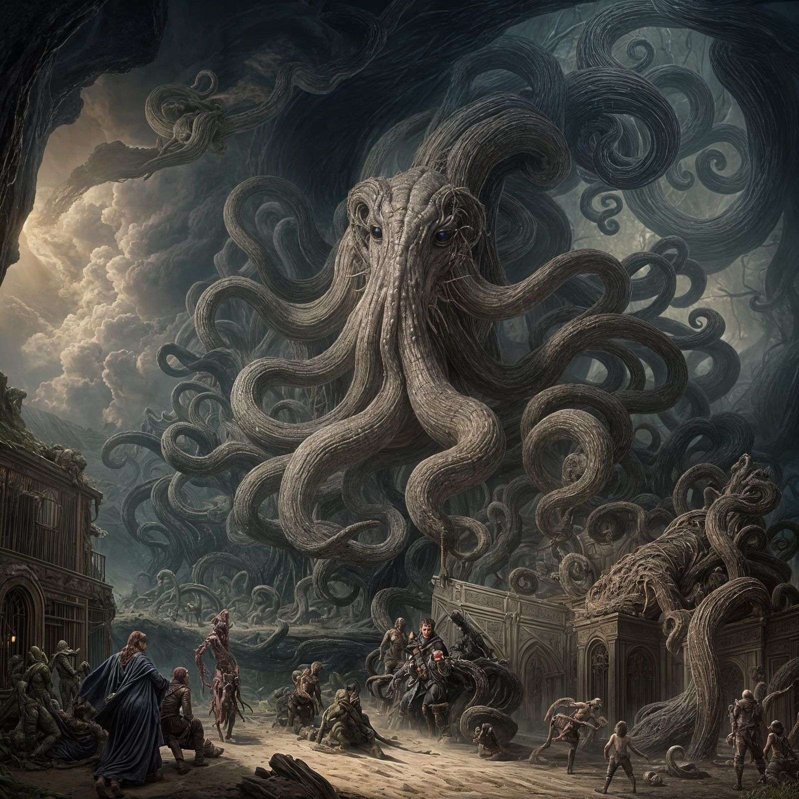 Arcane Transformation: Tentacles Emerge in the Darkness