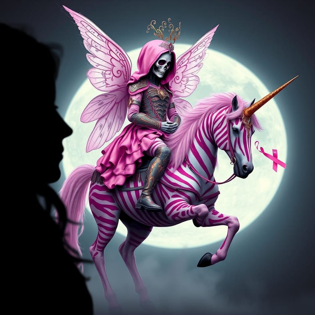 Inside the profile silhouette of a woman, a photorealistic p...