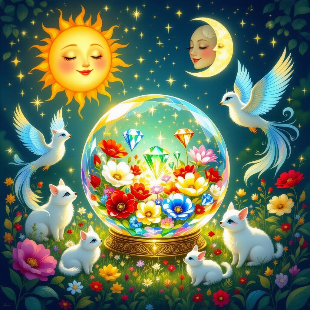 Rainbow Garden of Whispering Love