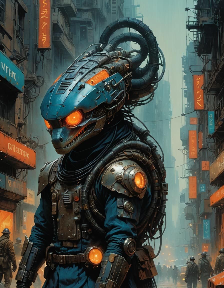 Dieselpunk Rattlesnake Wreaks Havoc in the City