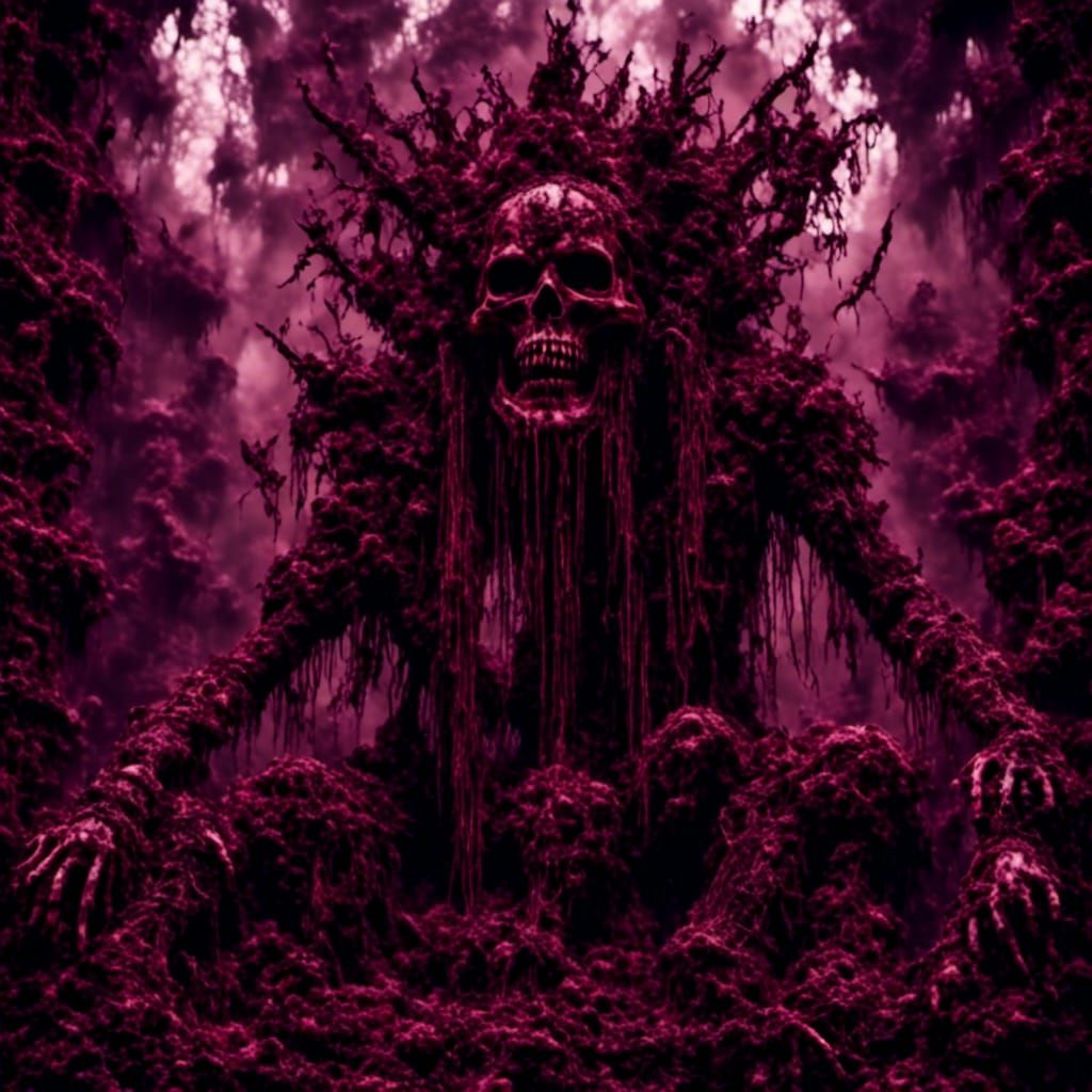 Psychedelic Horror Shrek: AI Generated Image