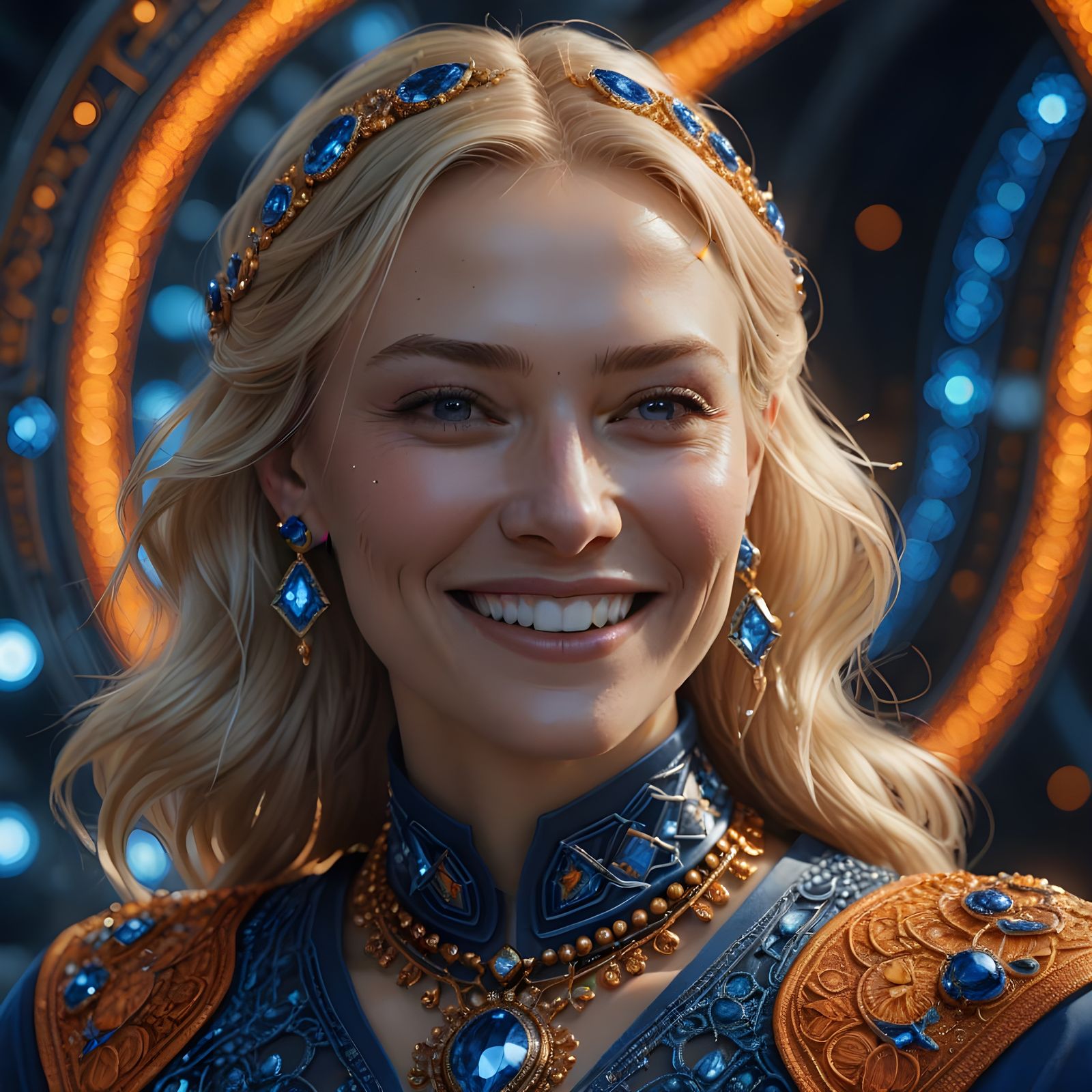 Northern Beauty: Hyperrealistic Portrait in Fantasy Style