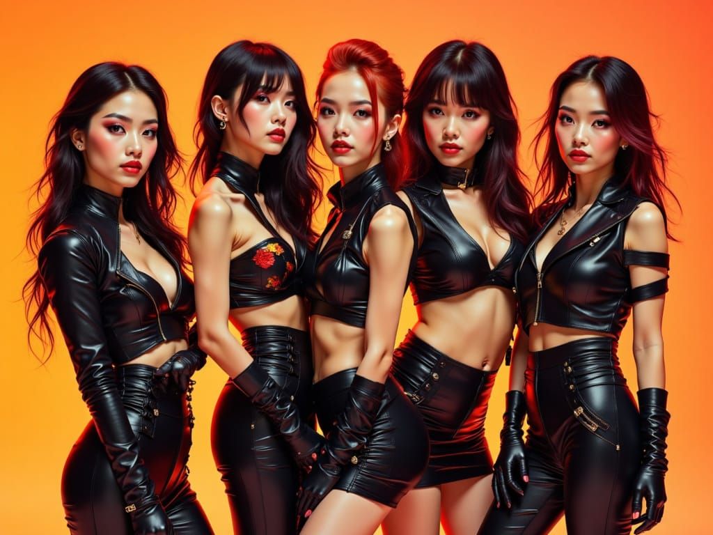 K-Pop Group Charisma in Avant-Garde Style