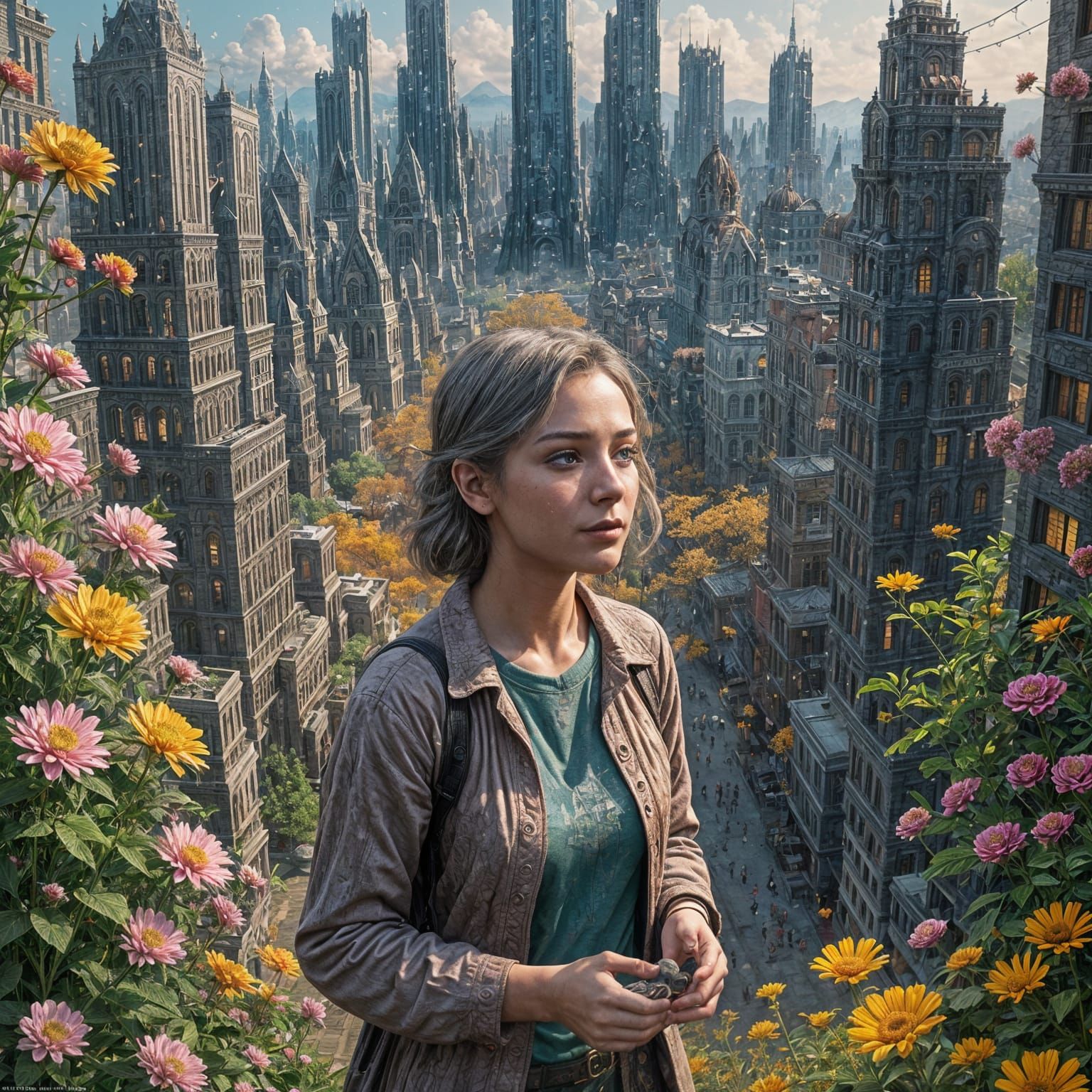 Fantastical World Transformed by Love, Digital Art