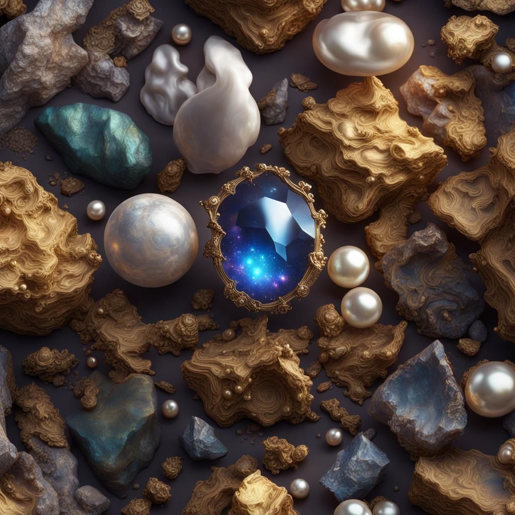 Cosmic Display of Precious Stones and Rare Minerals