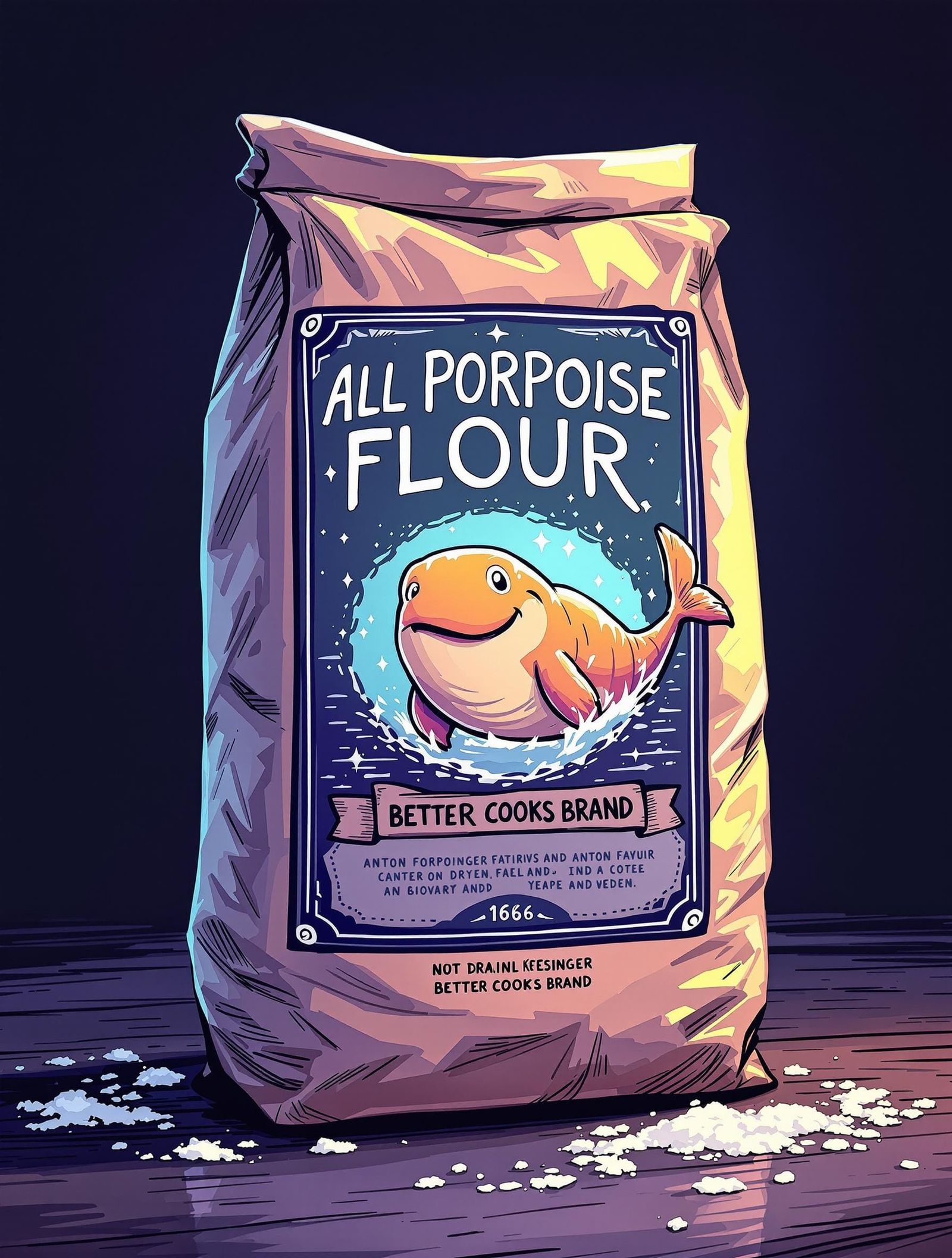 All Porpoise Flour  . . . All Purpose Flour