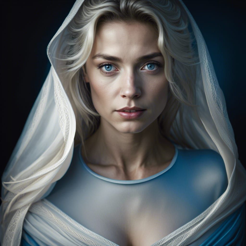 Ethereal Maiden Portrait in Soft Natural Lighting