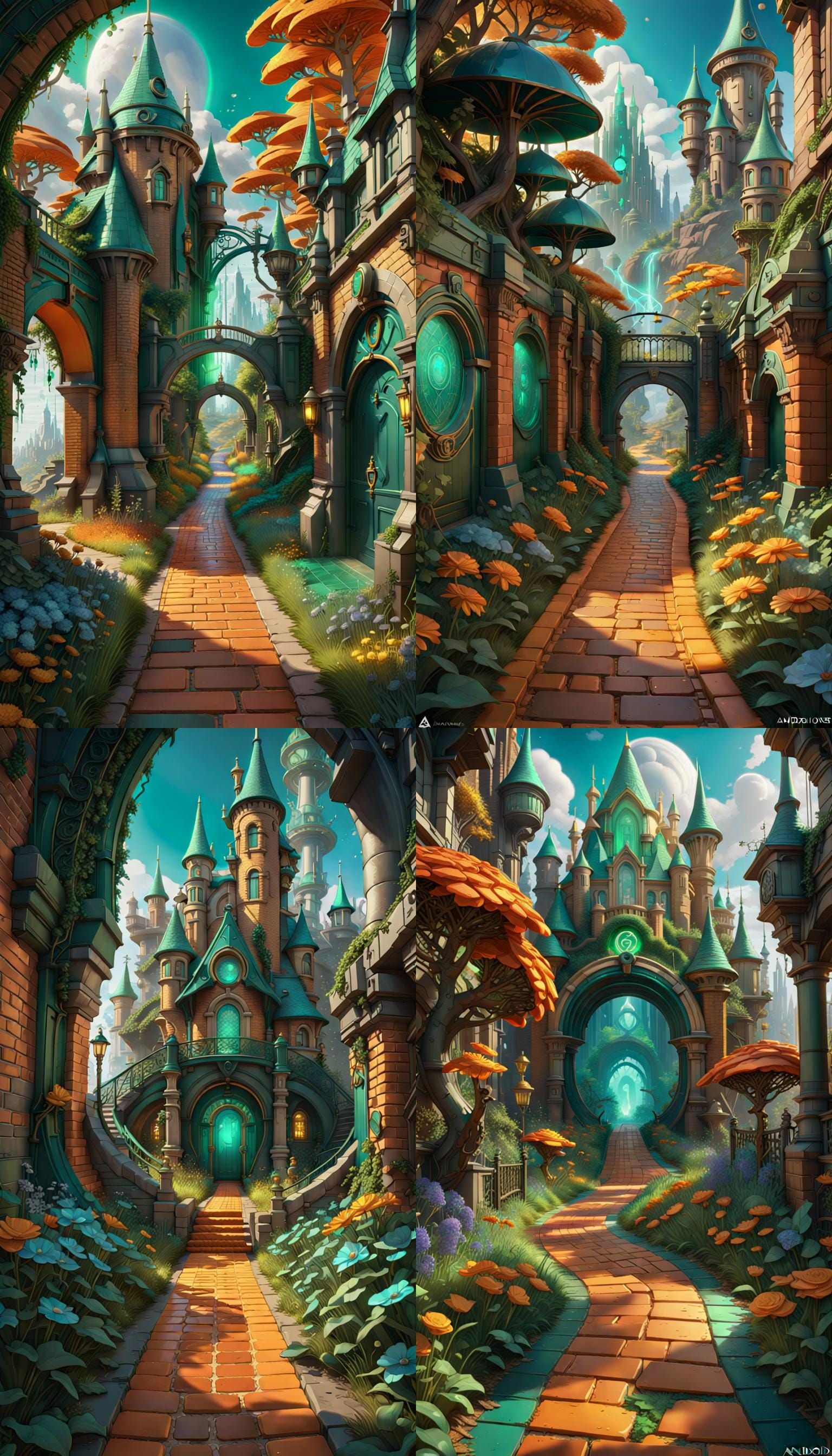 Emerald City of Oz: Hyperdetailed Concept Art