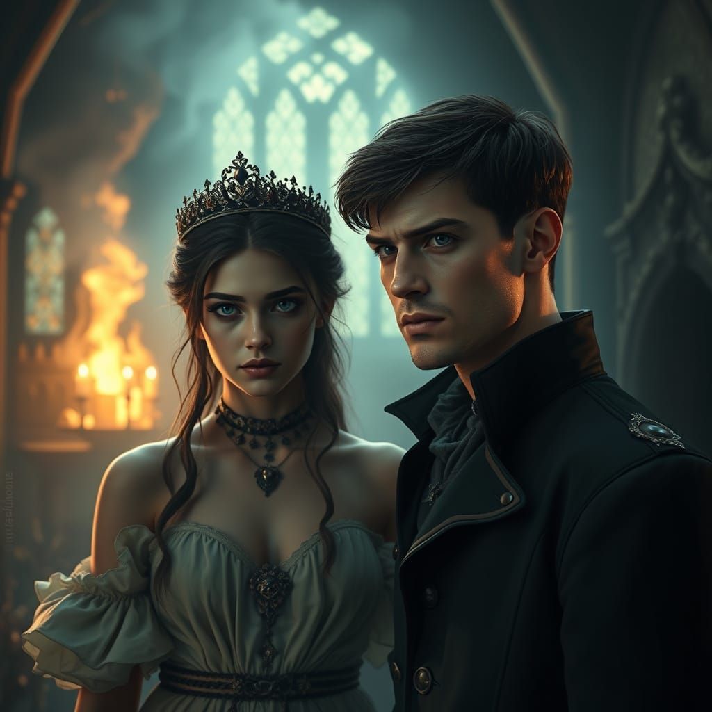 Ethereal Romance in a Haunted Mansion