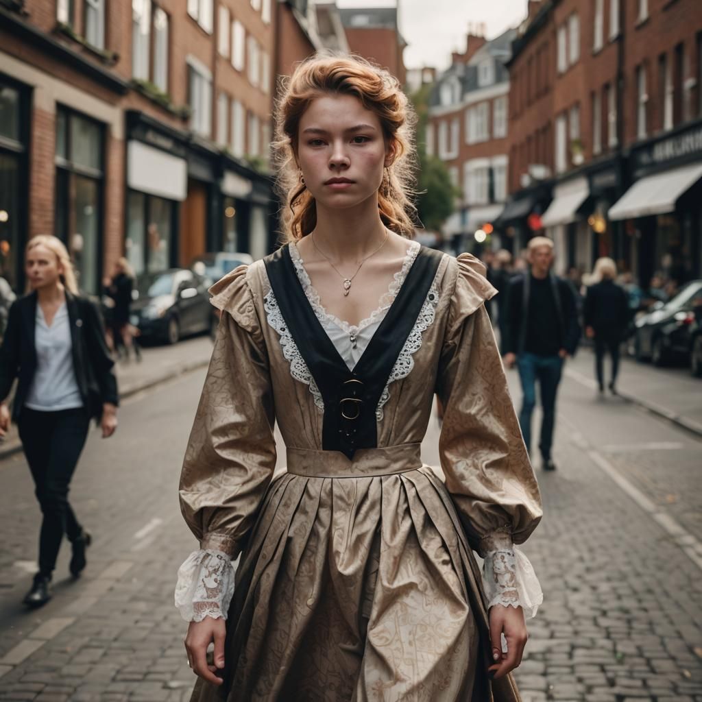 Victorian Dress Street Style: Modern Photography