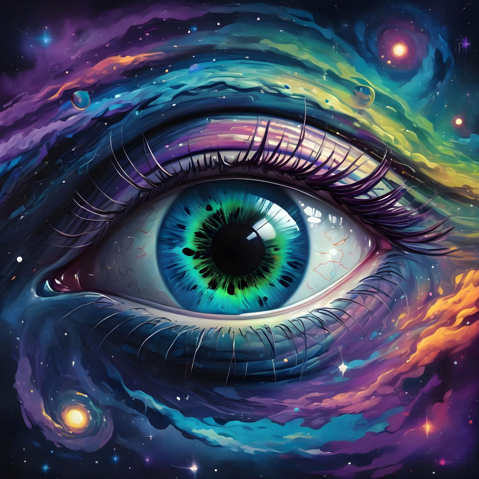Cosmic Eye T-Shirt Graphic Design