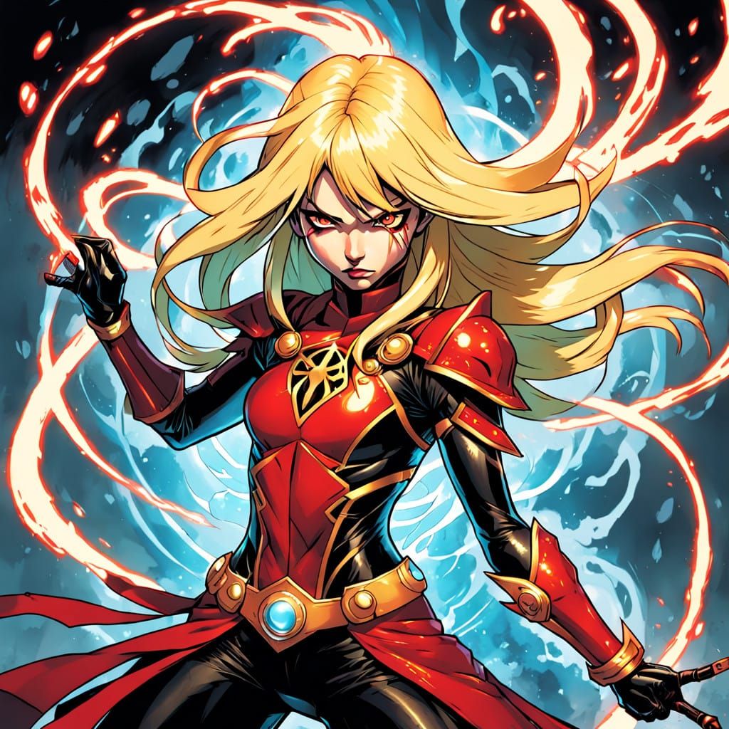 Illyana Rasputin, aka Magik, the blonde mutant with a fierce...