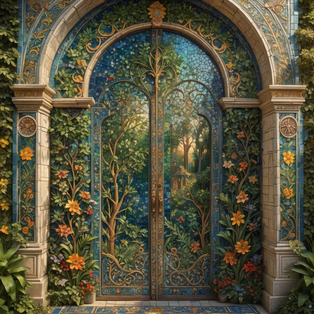 Enchanted Garden Revealed in Byzantine Mosaic