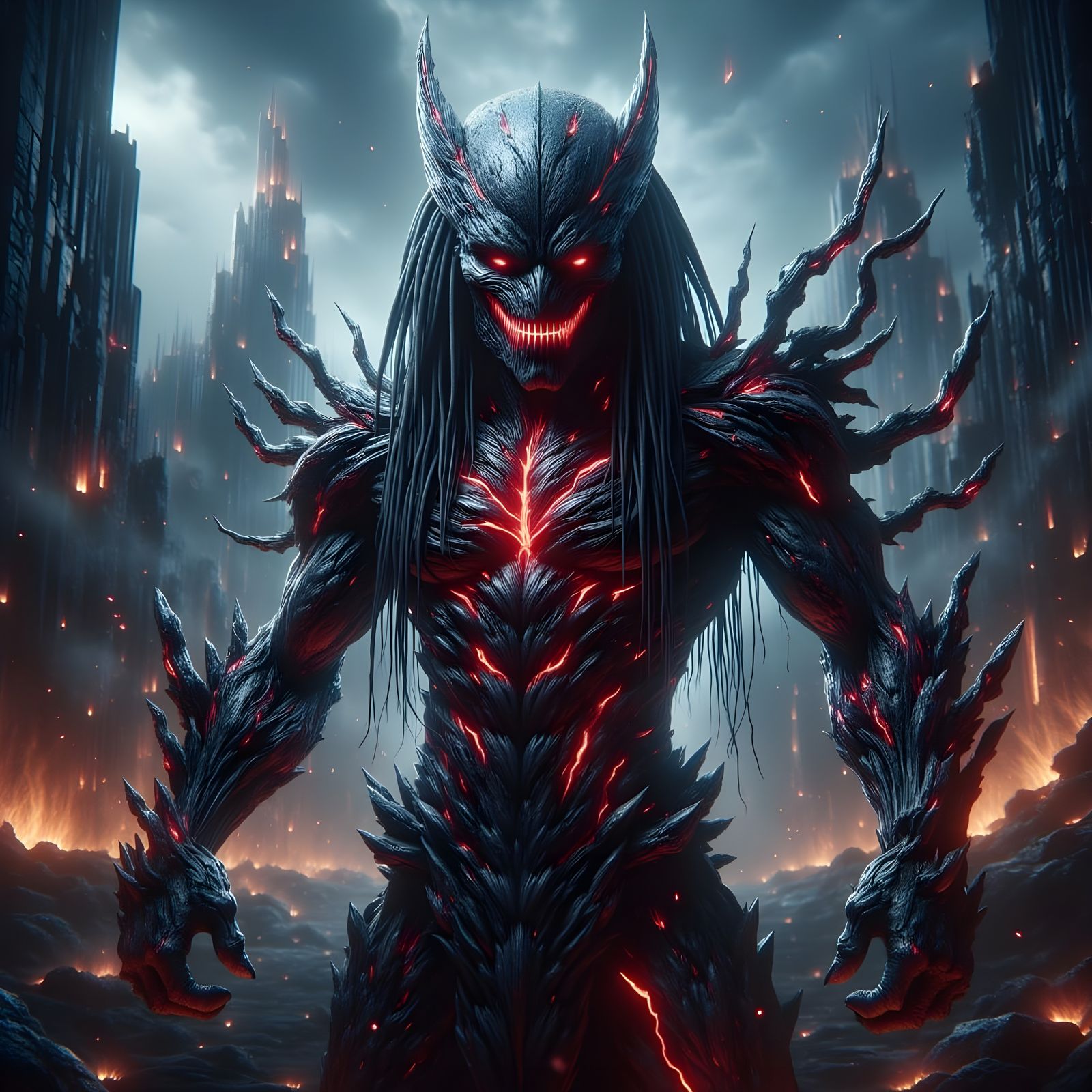 Predator Carnage Fusion in Epic Battle Scene