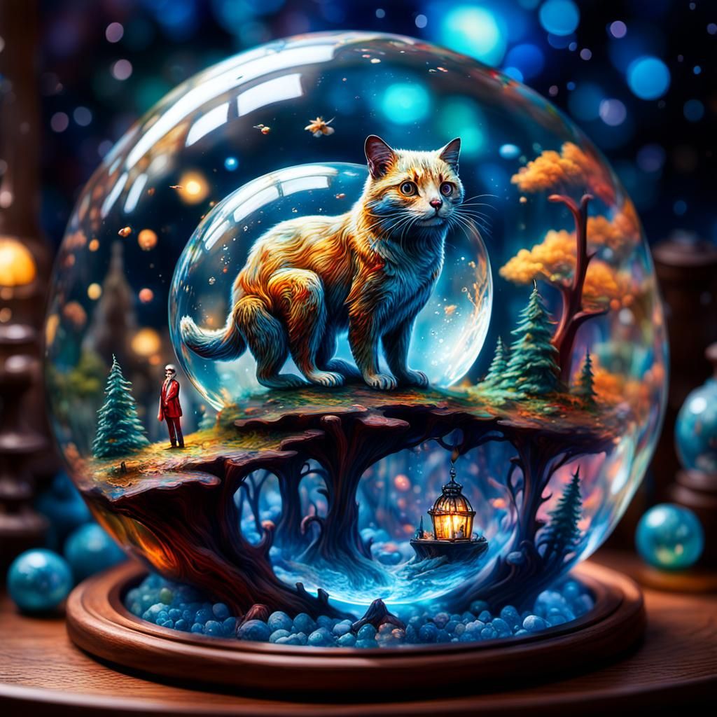 Distorted Reflection: A Surrealist Alcohol-Ink Masterpiece