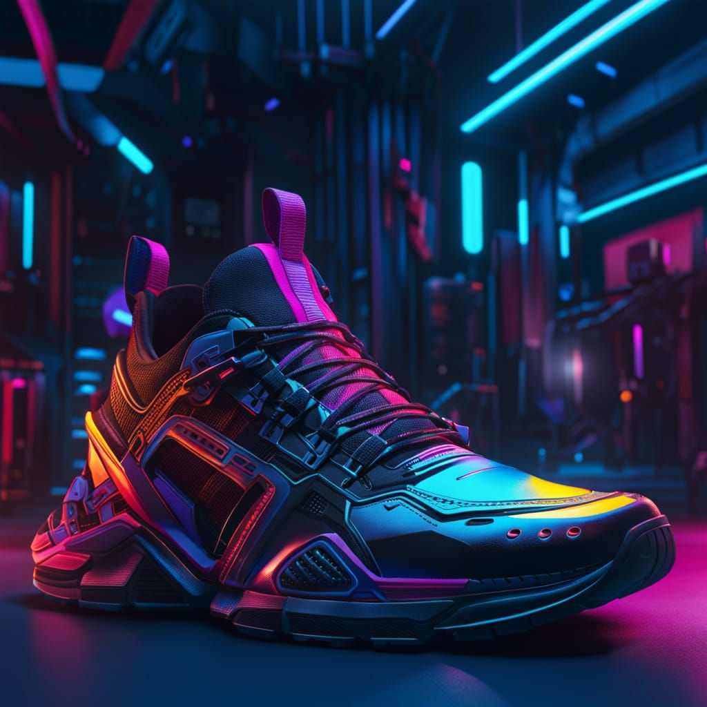 Cyberpunk House Made of Techwear Shoe Anatomy