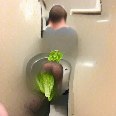 Man Defiles Lettuce with Urine Stream