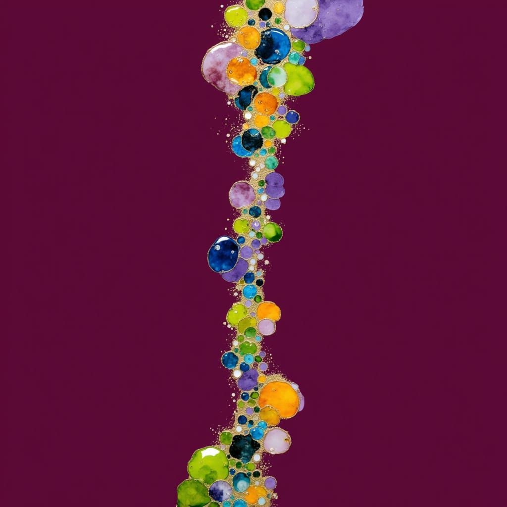 Abstract Marbling Art with Vibrant Swirls