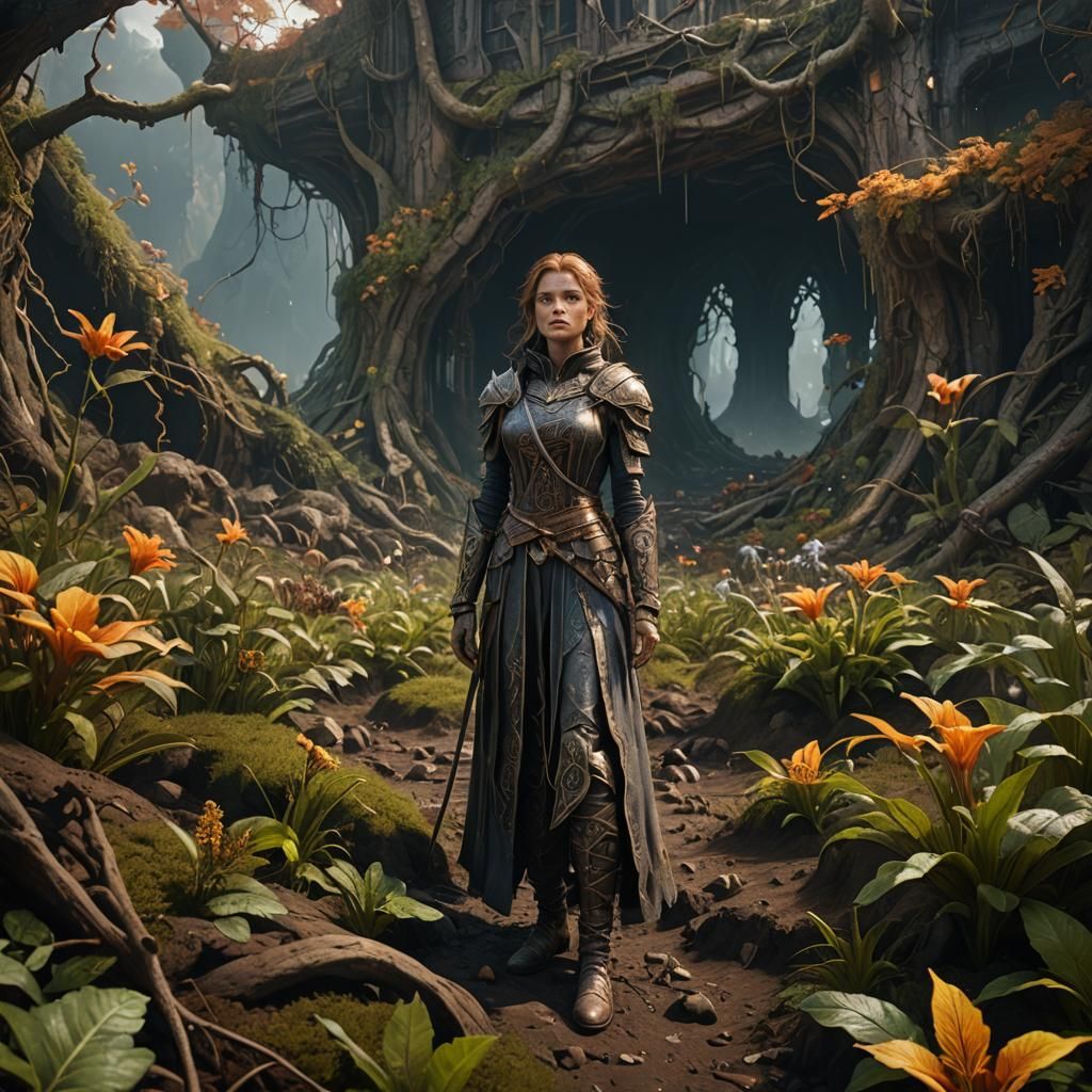 Soul Crying Deep Down in Soil: Detailed Matte Painting