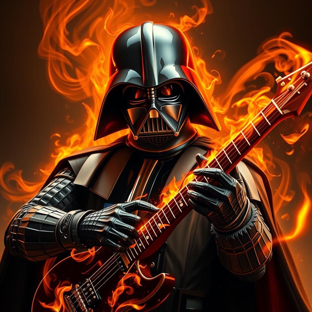 Darth Vader Rocks Out: Hyperrealistic Guitar Solo
