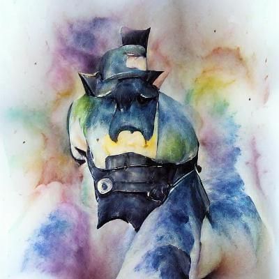Batman watercolor